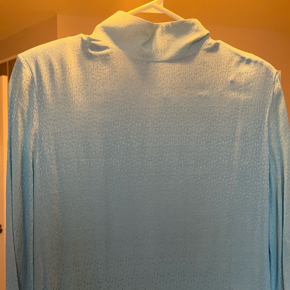 ROTATE BIRGER CHRISTENSEN Reba Maxi Dress with Fringe Sky Blue 6US - Picture 7 of 10